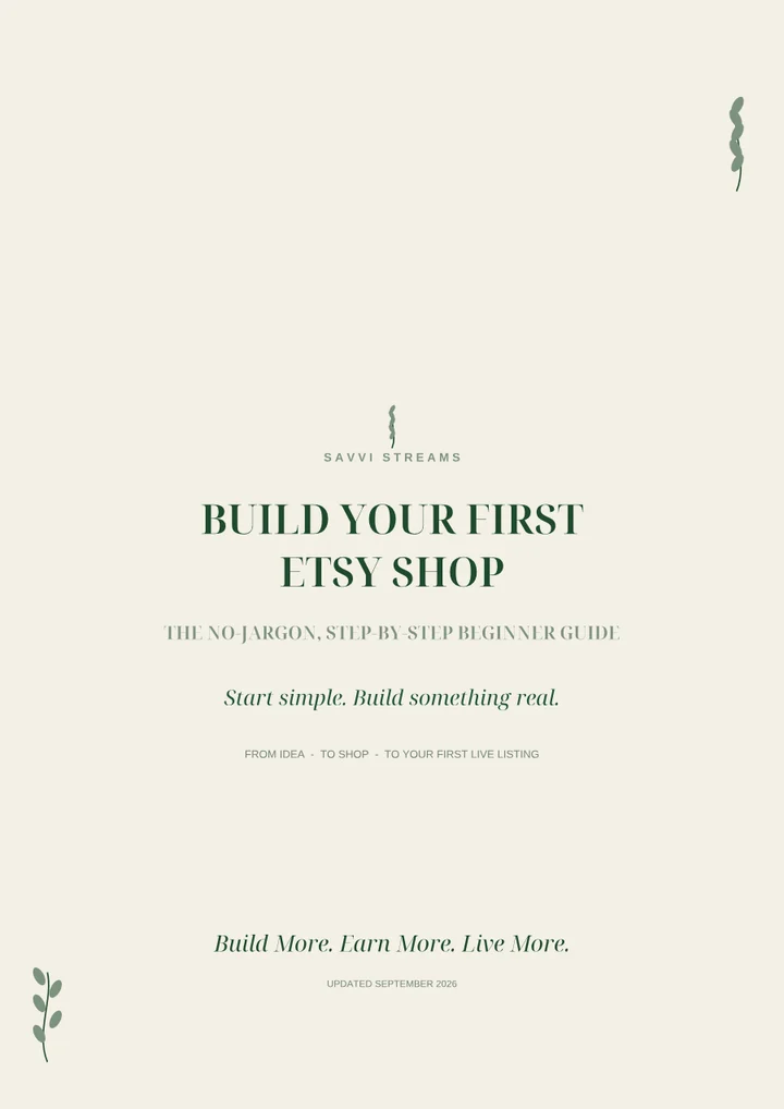 Cover of Build Your First Etsy Shop